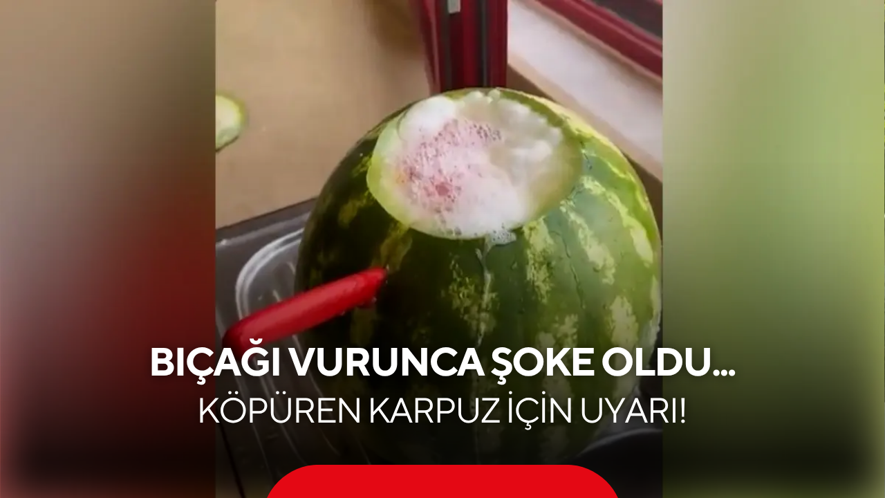 Bıçağı vurunca şoke oldu! Sosyal medyayı sallayan köpüren karpuz gerçeği...