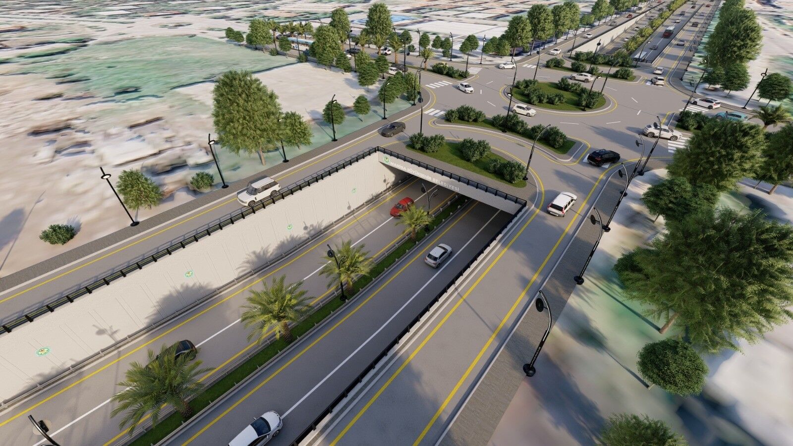 Manisanin O Ilcesinin Trafik Sorununu Bitirecek Dev Projede Ilk Kazma Vuruldu (4)