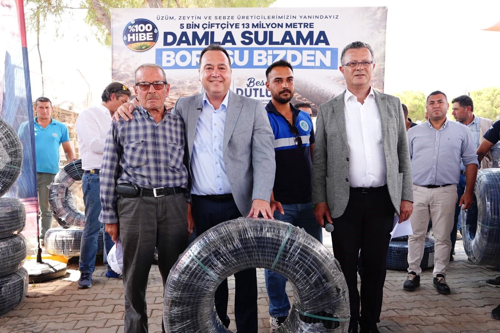 Manisa Buyuksehirden Ciftciye Dev Destek 132 Milyon Tllik Damla Sulama Hamlesi (2)