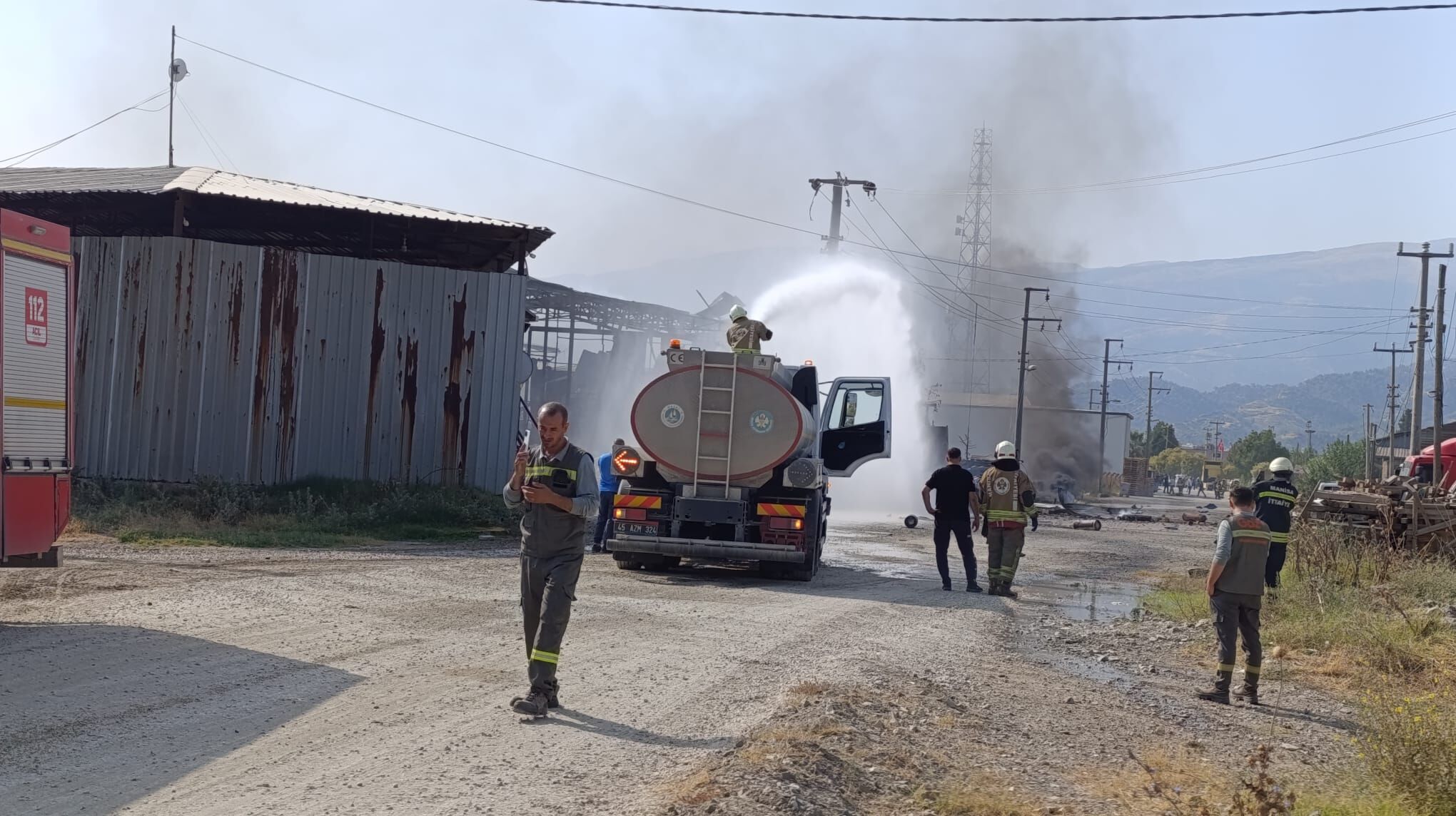 Salihlide Gaz Dolum Tesisinde Patlama 2 Olu 2 Yarali (5)