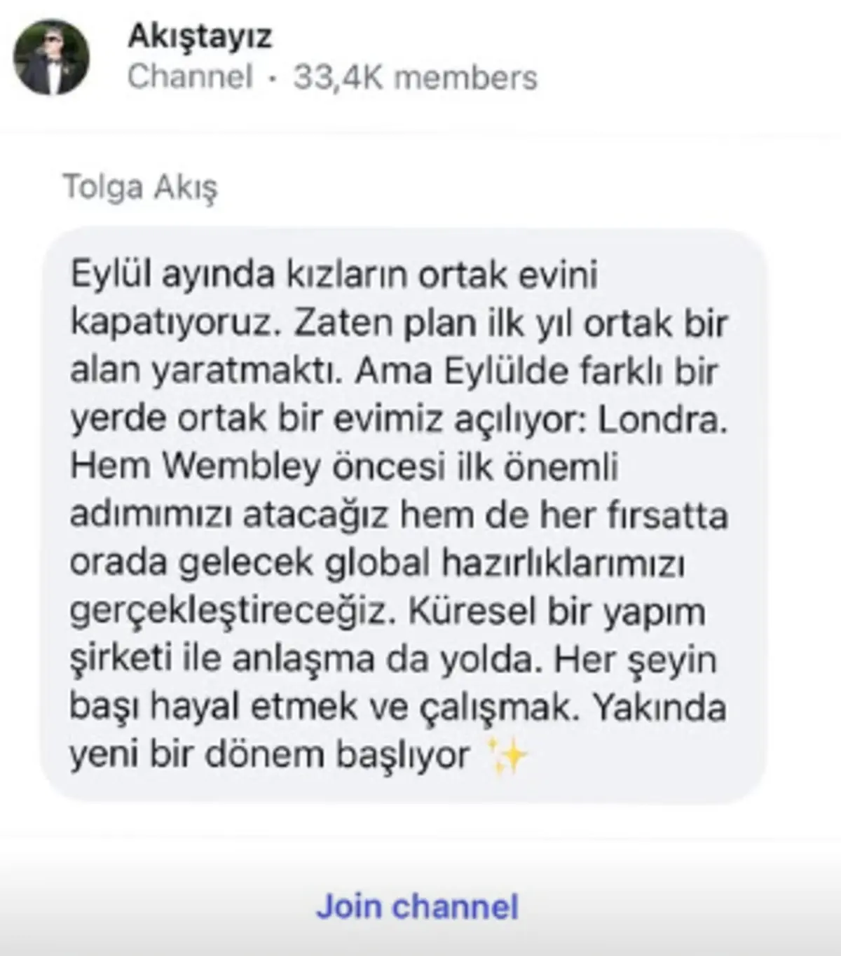 Tolga Akiş Manifest