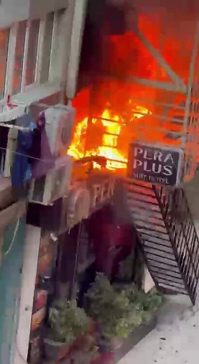 Otelde Peş Peşe Patlamalar! 7 Kişi Tahliye Edildi, 12 Kişi Yaralandı (2)